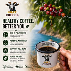 Goat Coffee Brazil Santos Ground Coffee 1kg | Medium Roast