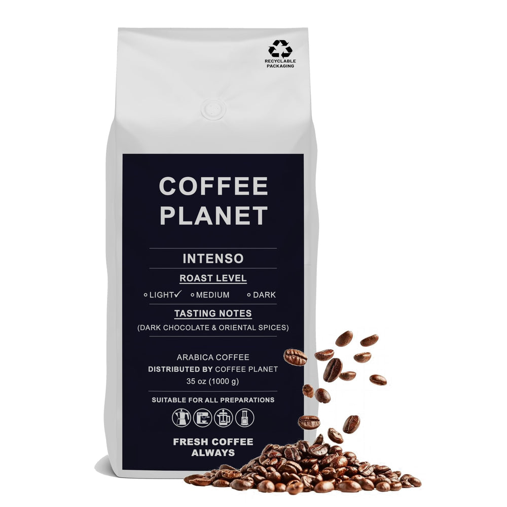 Coffee Planet Intenso Coffee Beans 1kg | Light-Medium Roast
