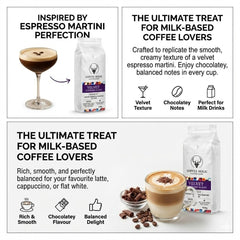 Coffeeholic Velvet Espresso Martini Roast Ground Coffee 1kg