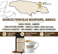 London Roast Co Jamaica Blue Mountain Coffee Beans 1kg | Medium Roast