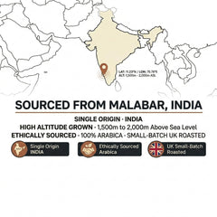 London Roast Co Indian Malabar Coffee Beans 1kg | Medium Roast