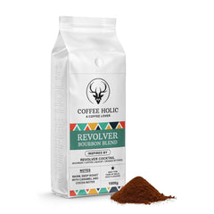 Coffeeholic Revolver Cocktail Bourbon Blend Ground Coffee 1kg