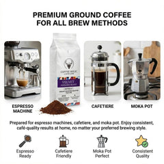 Coffeeholic Velvet Espresso Martini Roast Ground Coffee 1kg