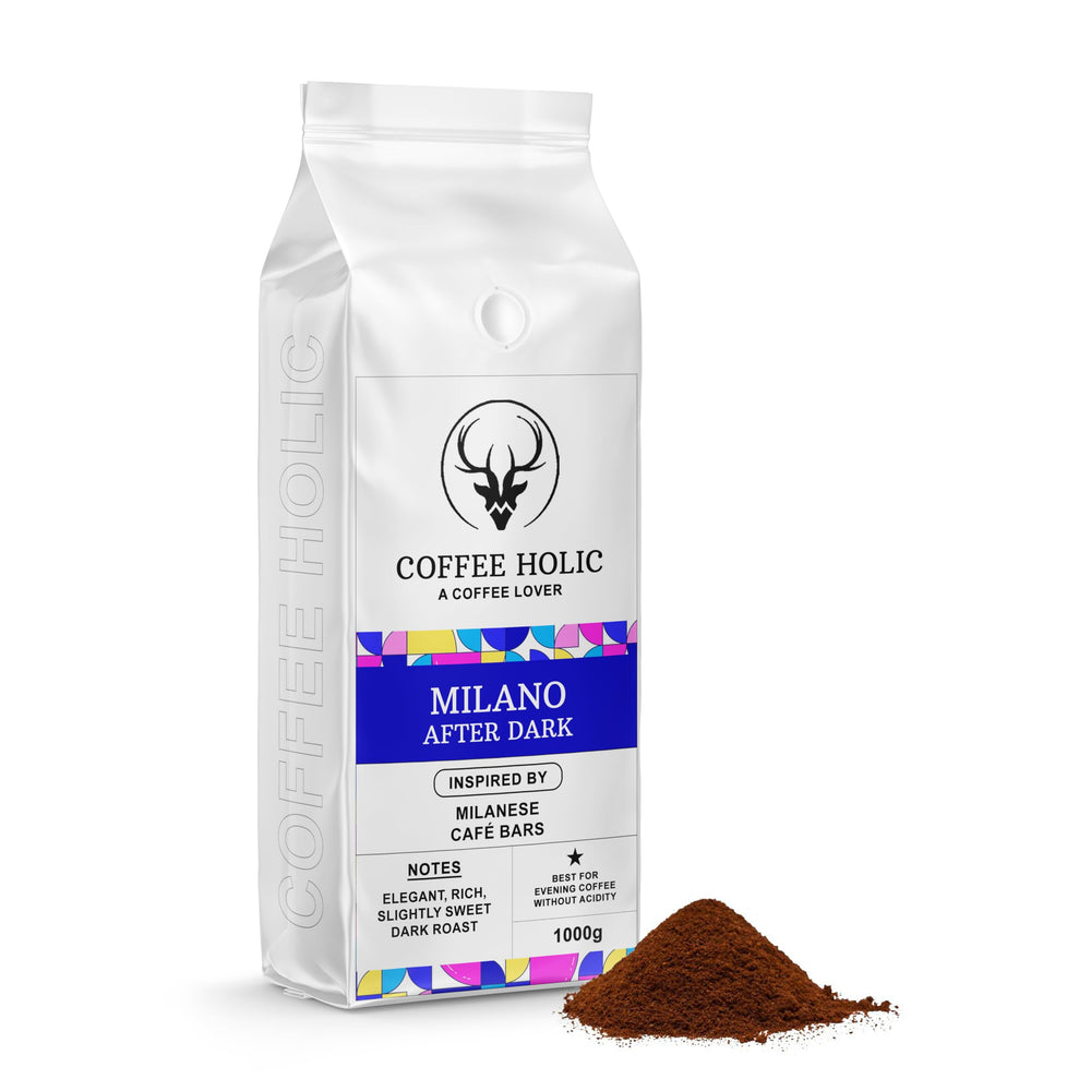 Coffeeholic Milano After Dark Ground Coffee 1kg | Dark Roast