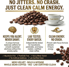 Nero Velvet Espresso Coffee Beans 1kg | Dark Roast