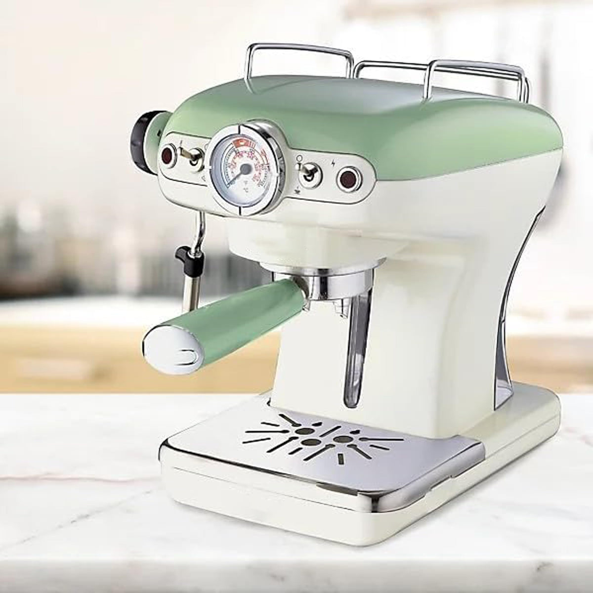 Coffeeholic Espresso Machine 1.5L | Green, 15 Bar