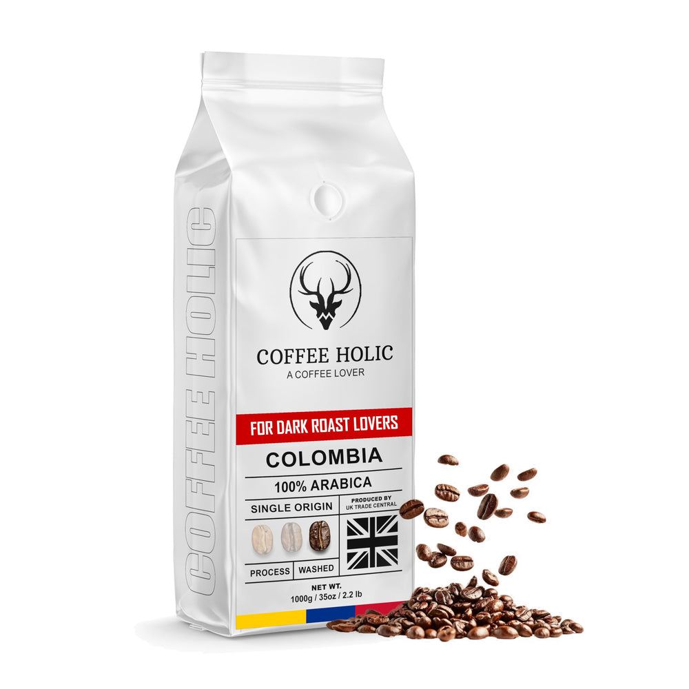 Coffeeholic Colombia Coffee Beans 1kg | Dark Roast
