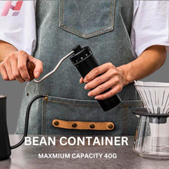 Coffeeholic Manual Burr Coffee Grinder | Stainless Steel
