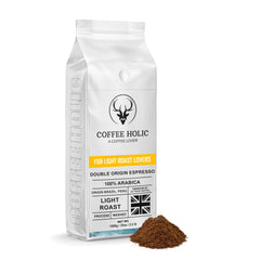 Coffeeholic Double Espresso Ground Coffee 1kg | Light Roast