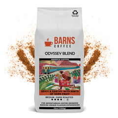 Barns Odyssey Blend Ground Coffee 1kg | Dark Roast