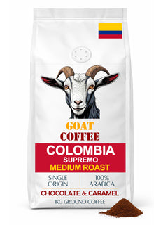 Goat Coffee Colombia Supremo Ground Coffee 1kg | Medium Roast