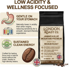 London Roast Co Jamaica Blue Mountain Coffee Beans 1kg | Medium Roast