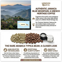 London Roast Co Jamaica Blue Mountain Coffee Beans 1kg | Medium Roast