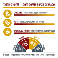 Goat Coffee Brazil Cerrado Coffee Beans 1kg | Medium Roast