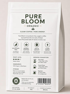 Pure Bloom Clean Brazil Ground Coffee 1kg