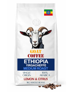 Goat Coffee Ethiopia Yirgacheffe Coffee Beans 1kg | Medium Roast