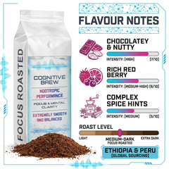 Cognitive Brew Nootropic Coffee Beans 1kg | Medium Roast