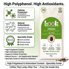 Look Coffee Fresh Clean Coffee Beans 1kg | Medium Roast