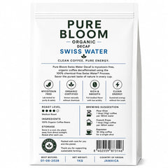 Pure Bloom Clean Jamaican Swiss Water Decaf Coffee Beans 1kg