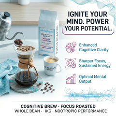 Cognitive Brew Nootropic Coffee Beans 1kg | Medium Roast