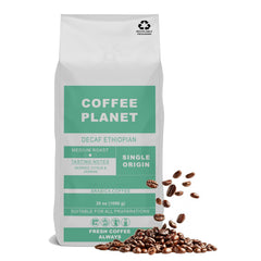 Coffee Planet Ethiopia Decaf Coffee Beans 1kg | Medium Roast