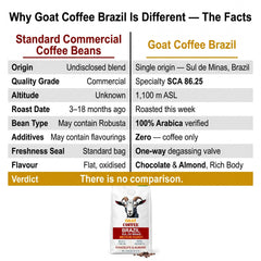Goat Coffee Brazil Sul de Minas Coffee Beans 1kg | Medium Roast