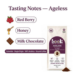 Look Coffee Ageless Colombia Ground Coffee 1kg | Medium Roast