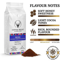 Coffeeholic Blue Irish Whiskey Inspired Ground Coffee 1kg | Medium Roast