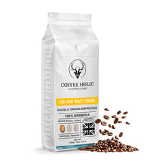 Coffeeholic Double Espresso Coffee Beans 1kg | Light Roast
