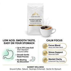 Summit Roasters Ethiopia Yirgacheffe Ground Coffee 1kg | Light Roast