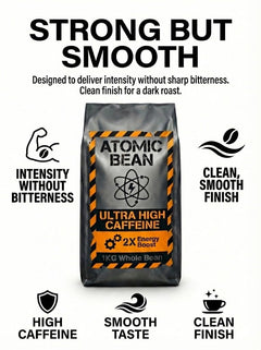 Atomic Bean Ultra High Caffeine Coffee Beans 1kg | Dark Roast