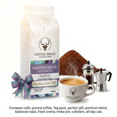 Coffeeholic Continental European Cafe Blend Ground Coffee 1kg