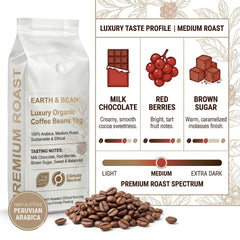 Earth & Bean Luxury Coffee Beans 1kg | Medium Roast