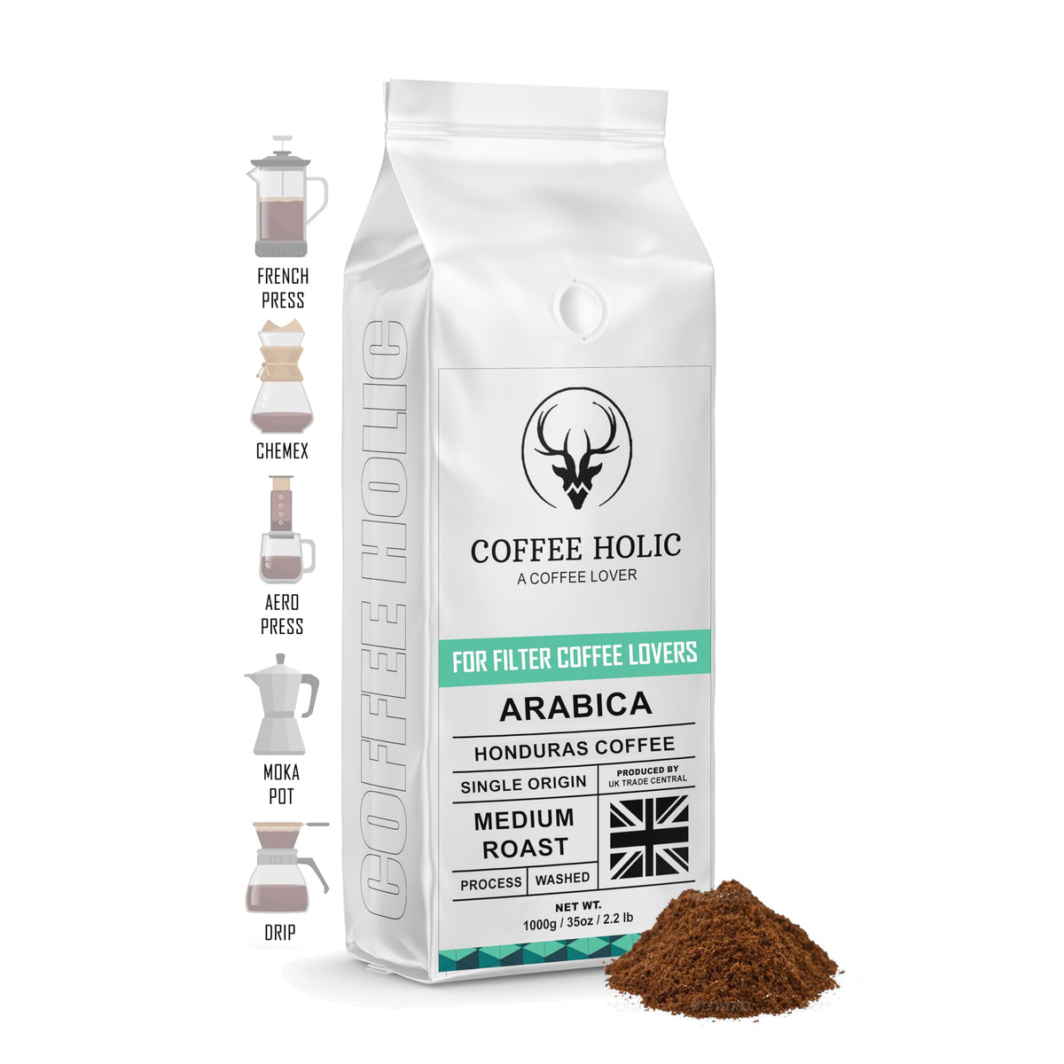 Coffeeholic Honduras Filter Coffee 1kg | Medium Roast