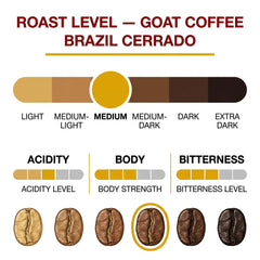 Goat Coffee Brazil Cerrado Coffee Beans 1kg | Medium Roast
