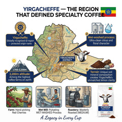 Goat Coffee Ethiopia Yirgacheffe Ground Coffee 1kg | Medium Roast
