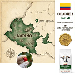 Goat Coffee Colombia Nariño Ground Coffee 1kg | Medium Roast