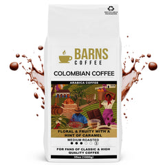 Barns Colombia Coffee Beans 1kg | Medium Roast