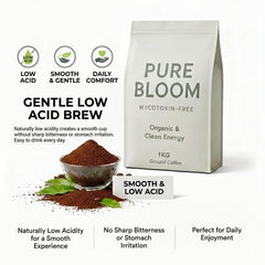 Pure Bloom Clean Ground Coffee 1kg