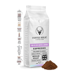Coffeeholic Italian Filter Coffee 1kg | Medium Roast