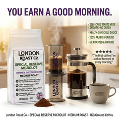 London Roast Co Special Reserve Microlot Ground Coffee 1kg | Medium Roast