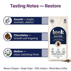 Look Coffee Restore Natural Decaf Coffee Beans 1kg