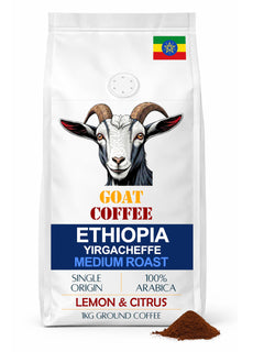 Goat Coffee Ethiopia Yirgacheffe Ground Coffee 1kg | Medium Roast