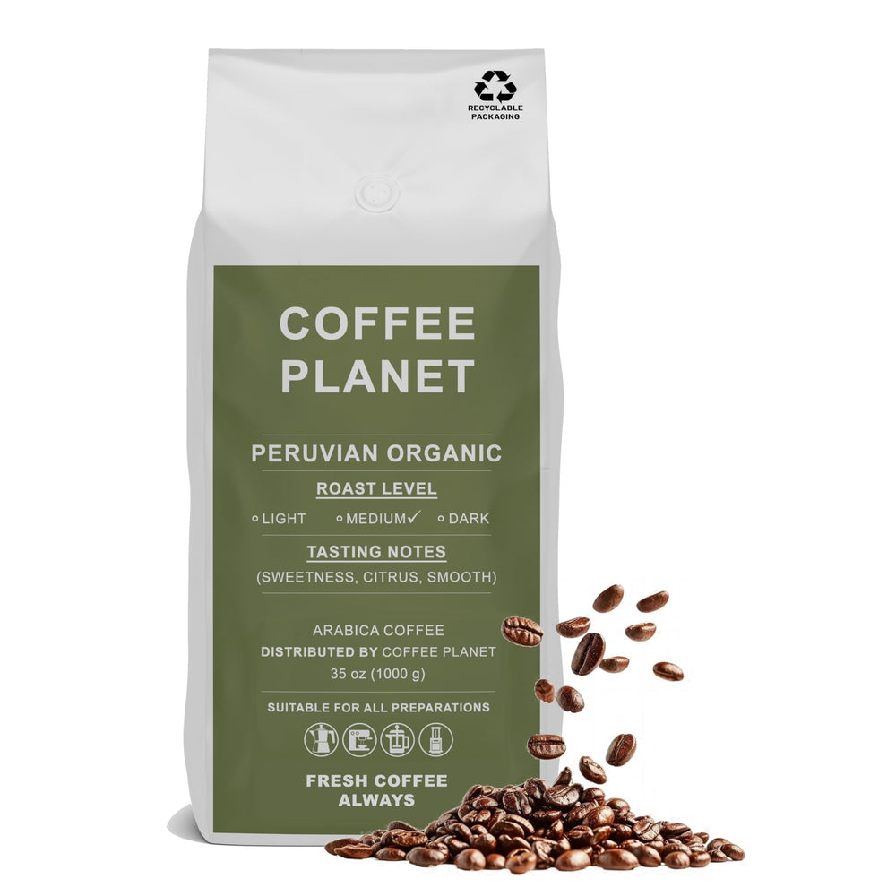 Coffee Planet Peruvian Coffee Beans 1kg | Medium Roast