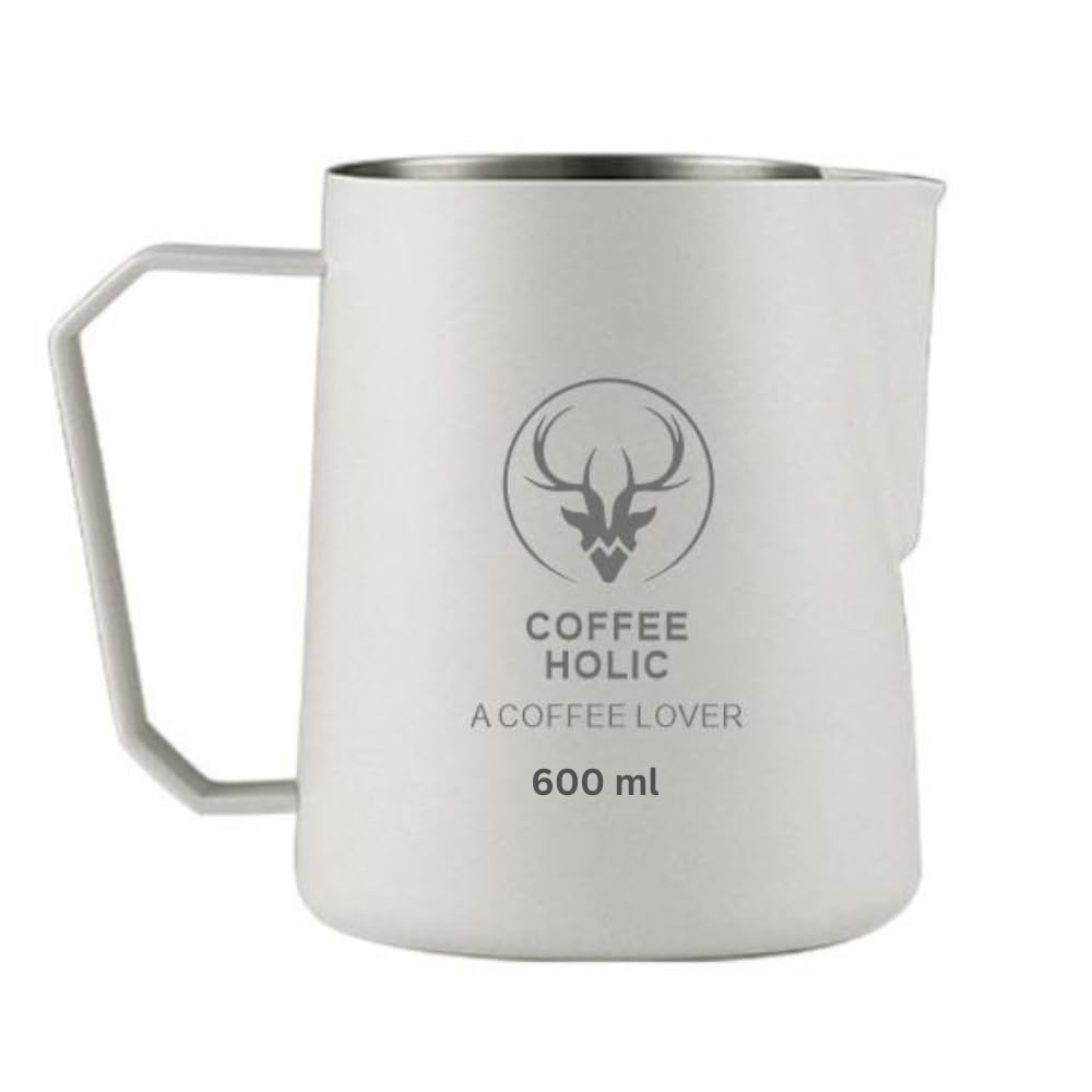 Coffeeholic Travel Mug 600ml | White Stainless Steel