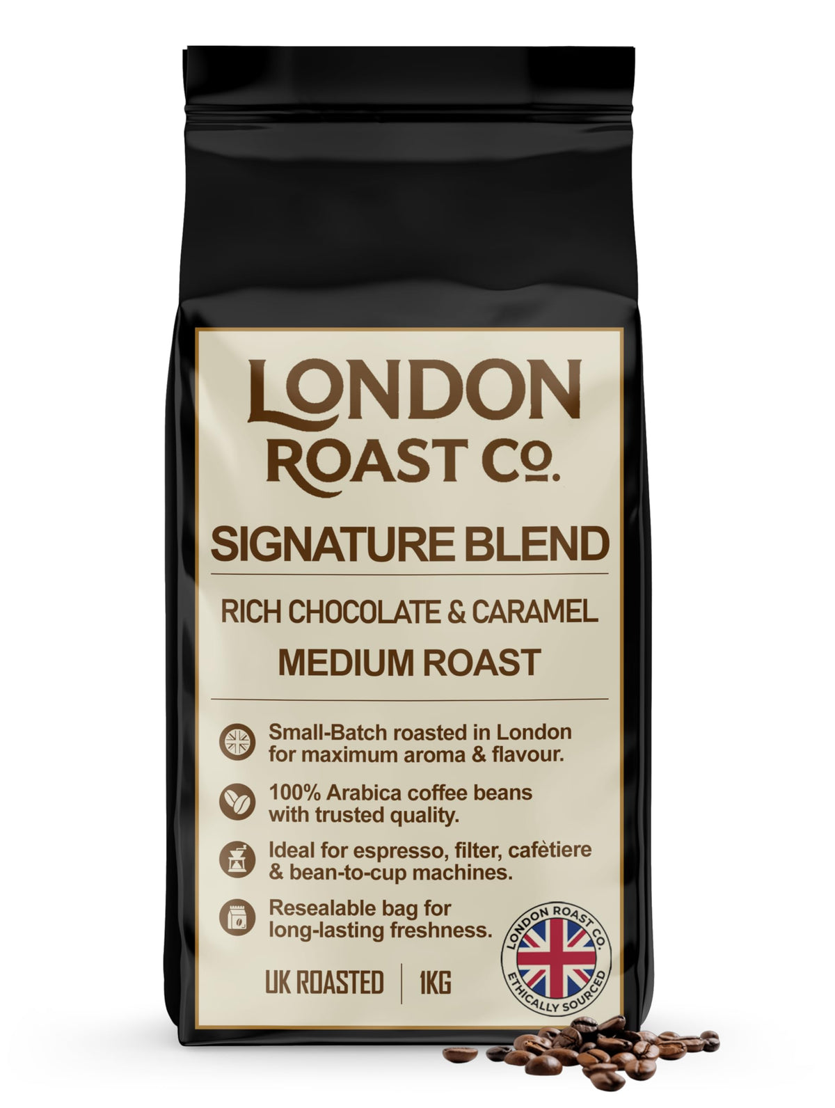 London Roast Co Signature Blend Coffee Beans 1kg | Medium Roast