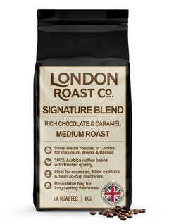 London Roast Co Signature Blend Coffee Beans 1kg | Medium Roast