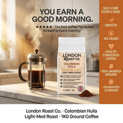 London Roast Co Colombia Huila Ground Coffee 1kg | Light-Medium Roast