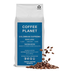 Coffee Planet Colombia Supremo Coffee Beans 1kg | Medium Roast
