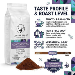 Coffeeholic Continental European Cafe Blend Ground Coffee 1kg